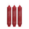 Hortus - Palermo kaarsen set 3 stuks dia. 3.5 x H 17 cm rood