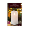 Lumineo - Kaars binnen d7.5h12.5cm-1l wit kerst