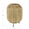 DKNC - Tafellamp Walter - Raffia - 22x22x28cm - Beige