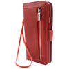 HEM Boekhoesje met rits - Geschikt voor iPhone 15 Plus - Rode Wallet - Book Case - Boekhoesje - Telefoonhoesje