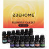 2BEHOME Etherische Olie Set - 14 Geuren - Essentiële olie diffuser - Incl. Lavendel, Vanille, Eucalyptus en meer