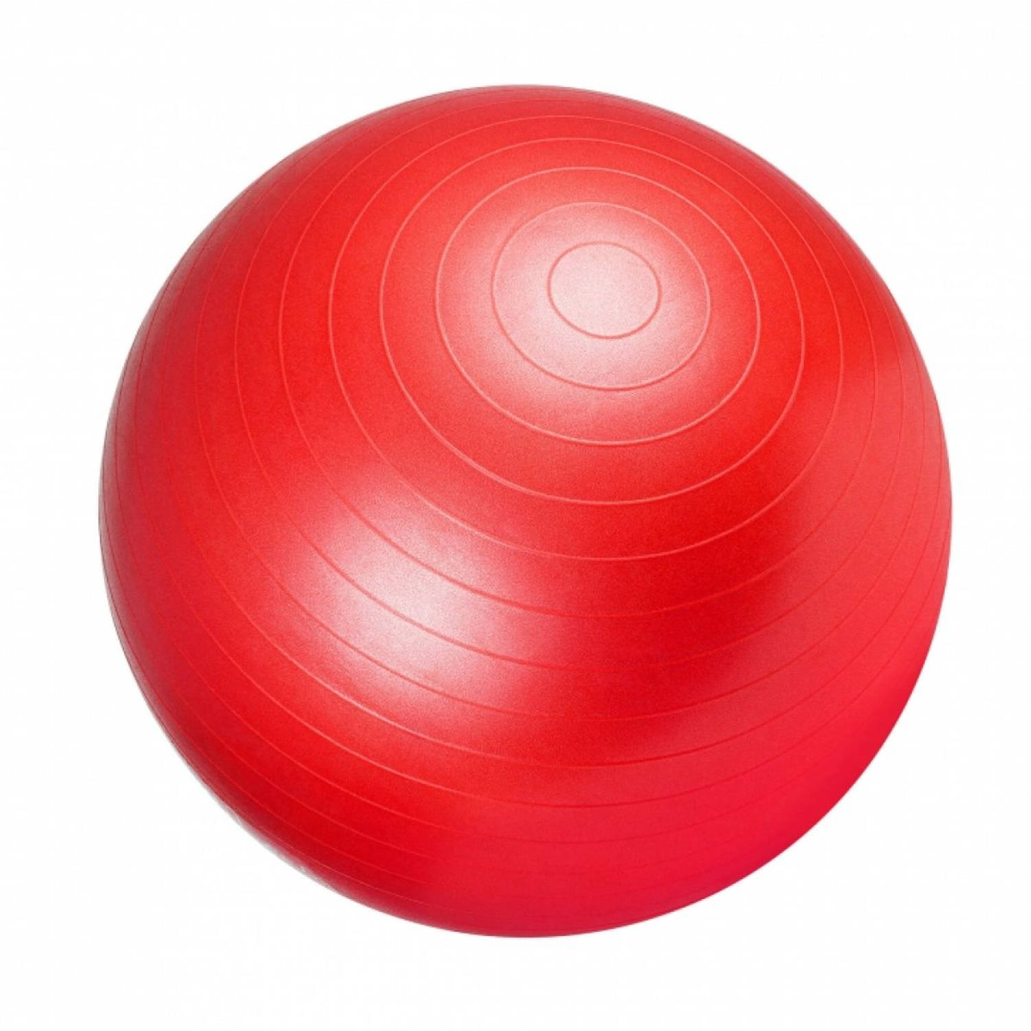 Fitness bal Rood 55 cm - inclusief pomp - belastbaar tot 500 kg