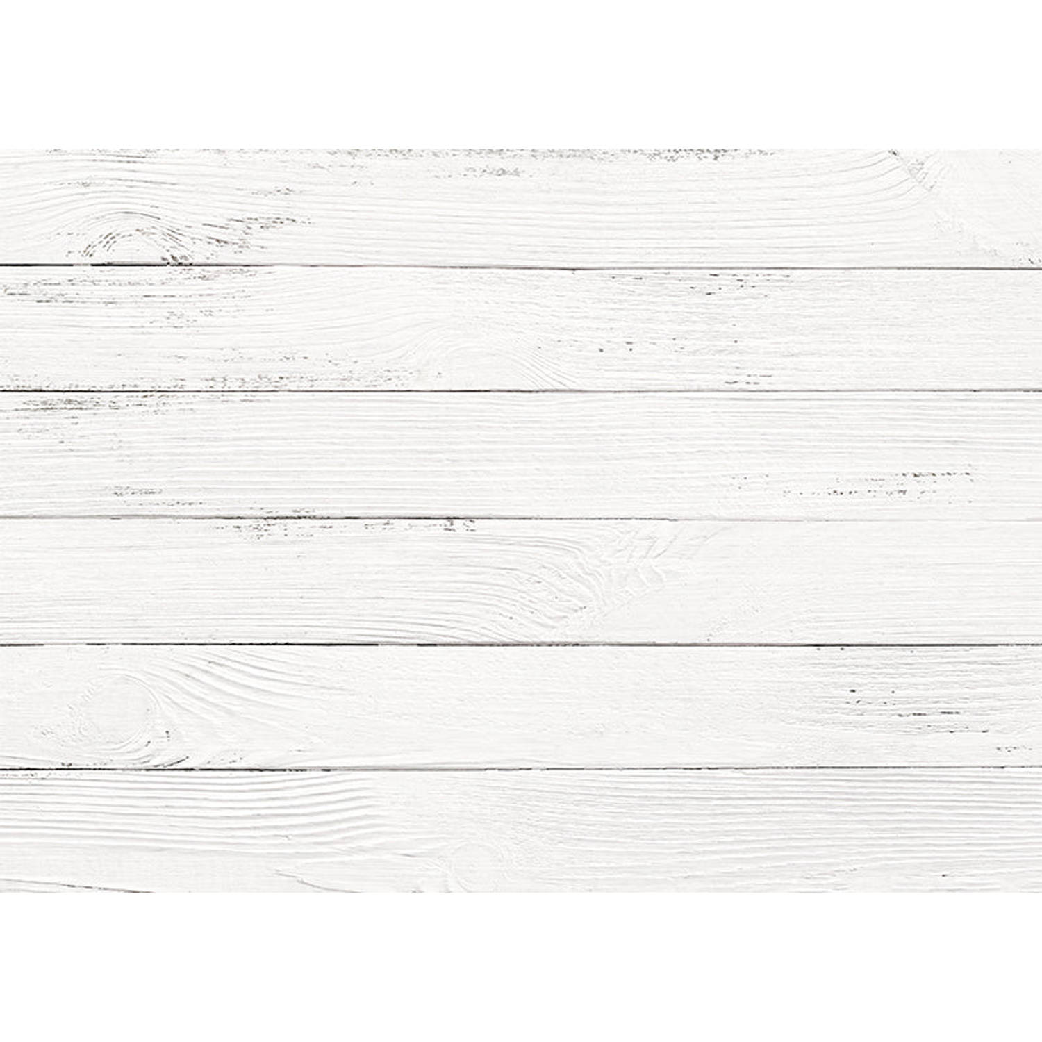 Inductiebeschermer - Witte Planken - 70x55 cm