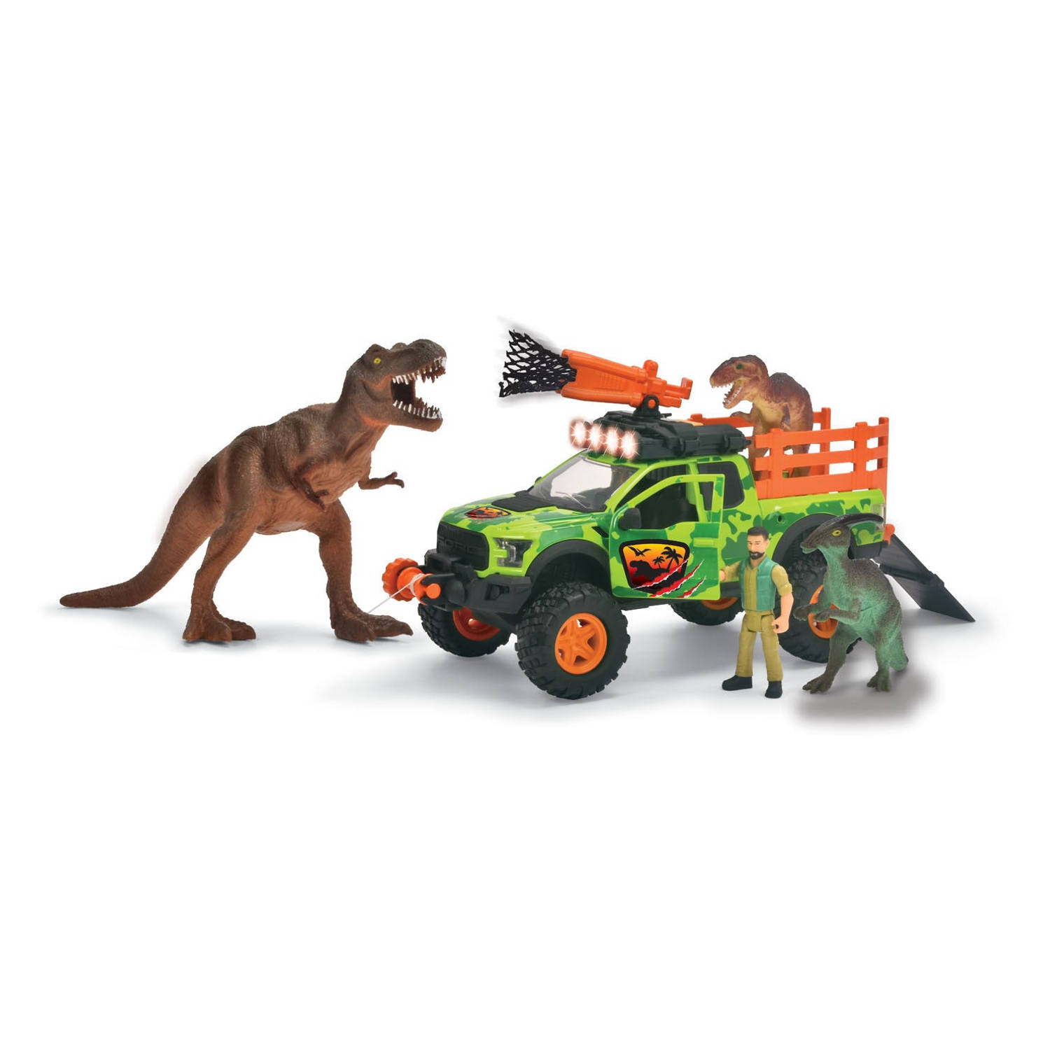 Dickie Toys Auto Dino Hunter Met Licht En Geluid 25Cm