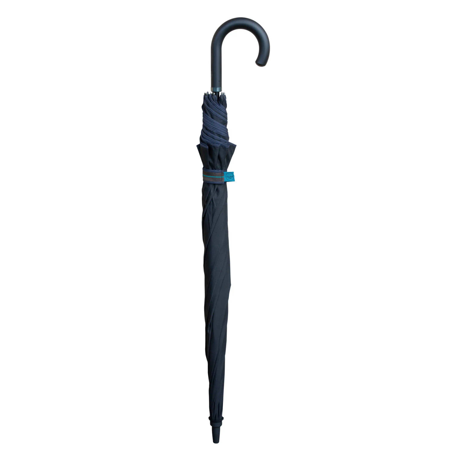 Classic Canes - Paraplu - Wandelstokken - Voor heren en dames - Zwart - Polyester - Lengte 96 cm - Doorsnee doek 125 cm - Met blauwe rand
