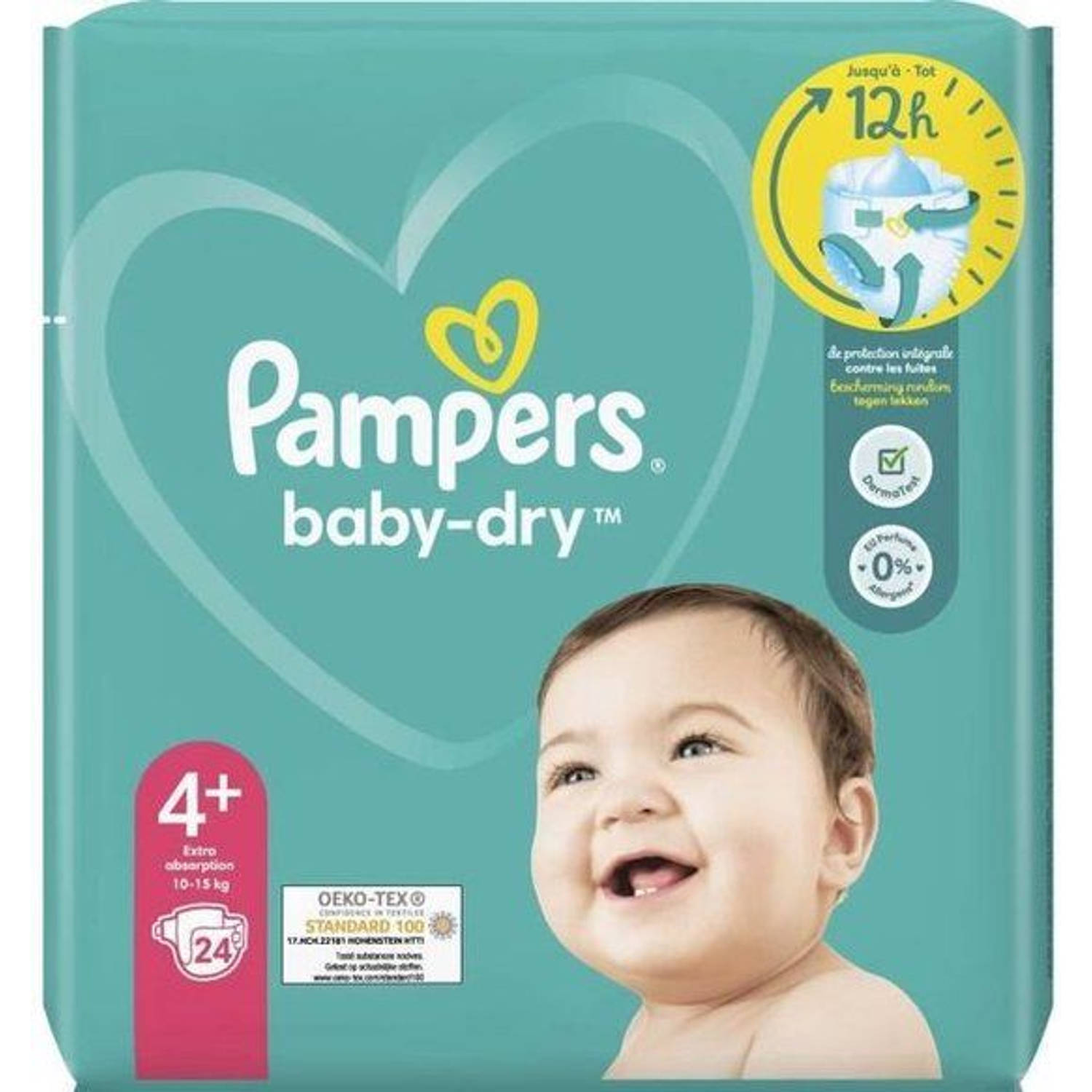 Pampers Premium Protection Maxi Maat 4+ 10-15 kg -24 Stuks Luiers