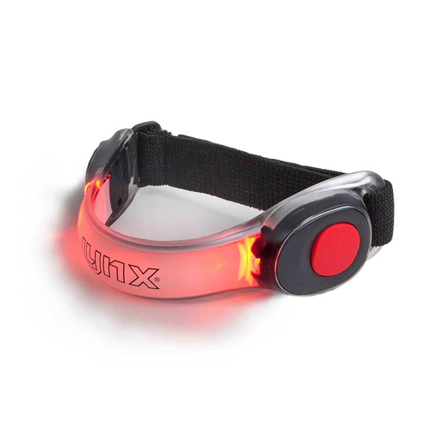 Lynx LED armband waterdicht unisex rood-zwart