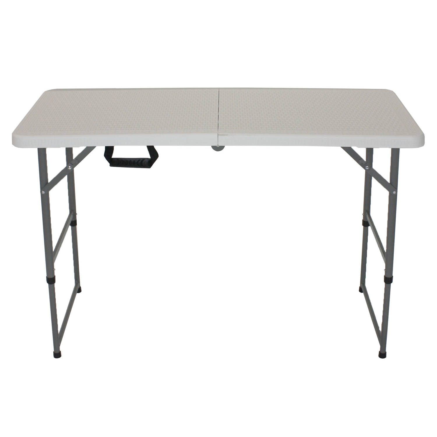 Lowander inklapbare tafel 120x60 cm Klaptafel Vouwtafel Campingtafel Extra stabiel Wit