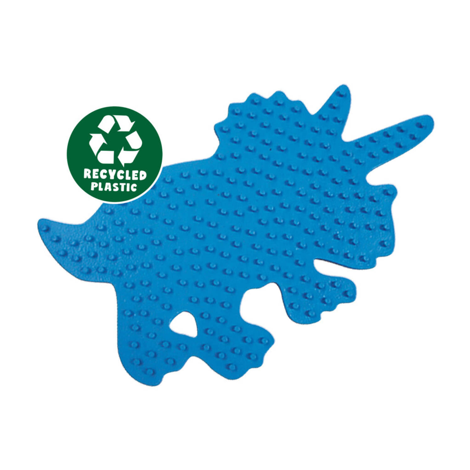 SES Green Beedz - Legbord triceratops dino - strijkkralen grondplaat - dinosaurus - gemaakt van gerecycled kunststof