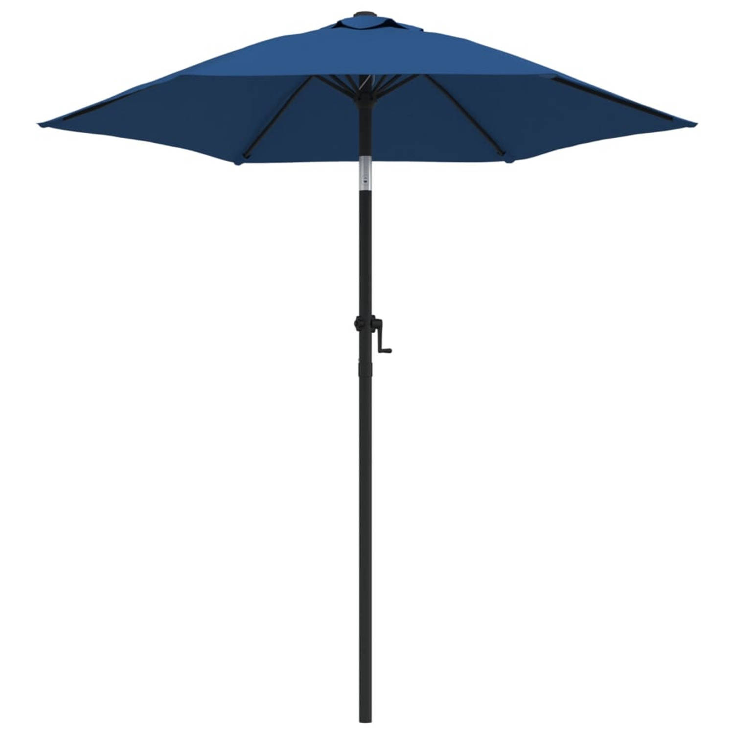 The Living Store Parasol - 200 x 224 cm - Blauw en Donkergrijs