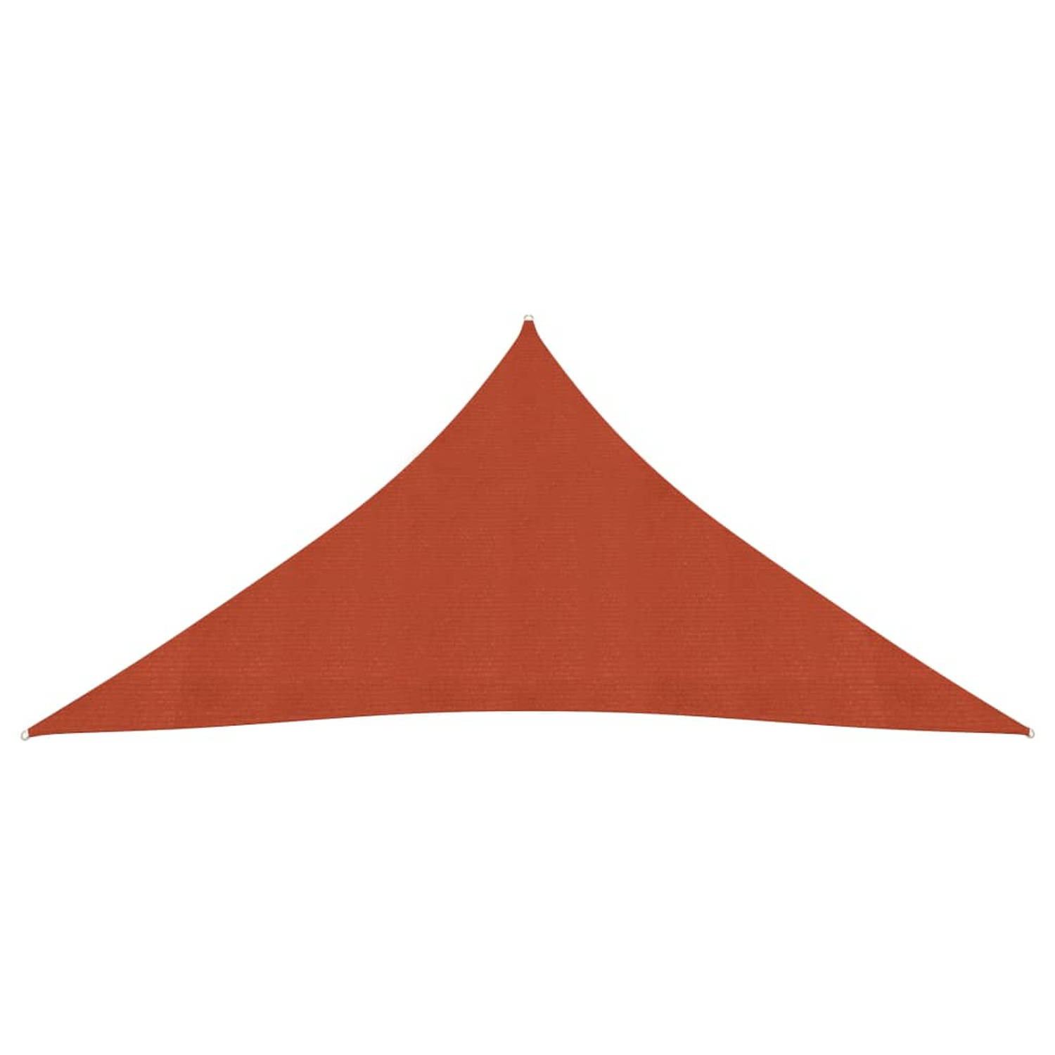 The Living Store Zonnezeil HDPE - Terracotta - 4.5 x 4.5 x 4.5 m