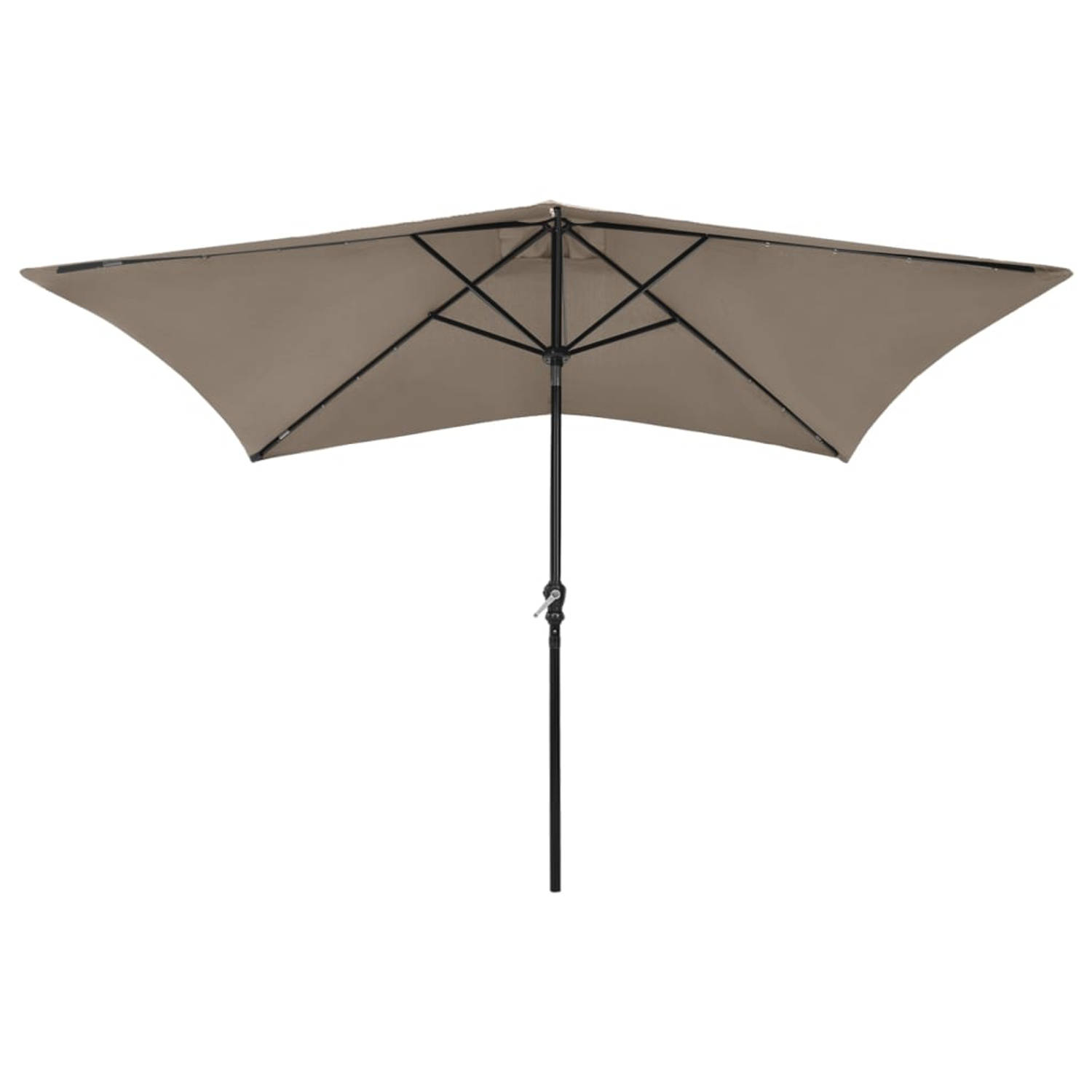 The Living Store Parasol - Universeel inhakend - Polyester - 200x300x247 cm - Taupe