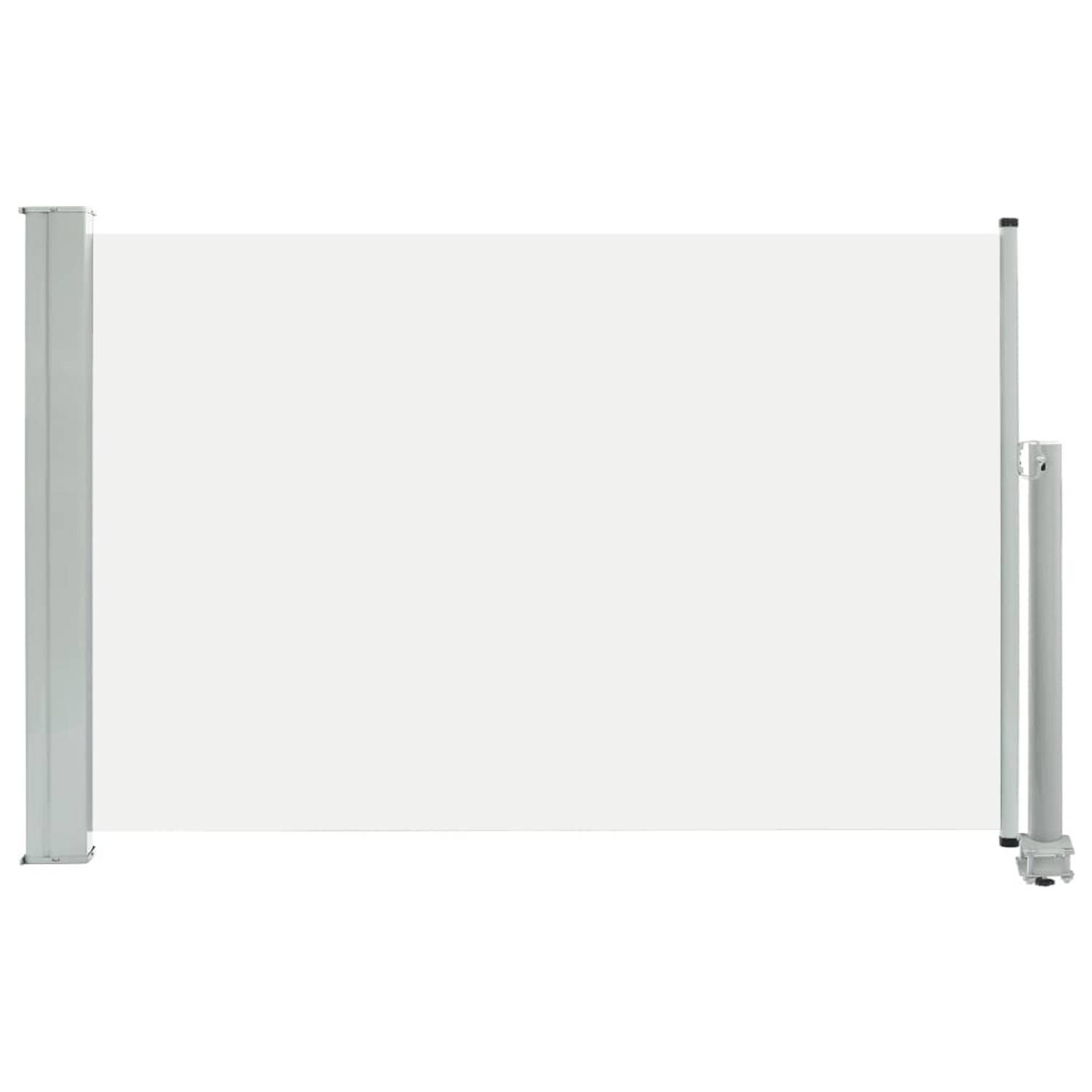 The Living Store Zijscherm - Polyester - 60 x 0-300 cm - Automatische terugrolfunctie