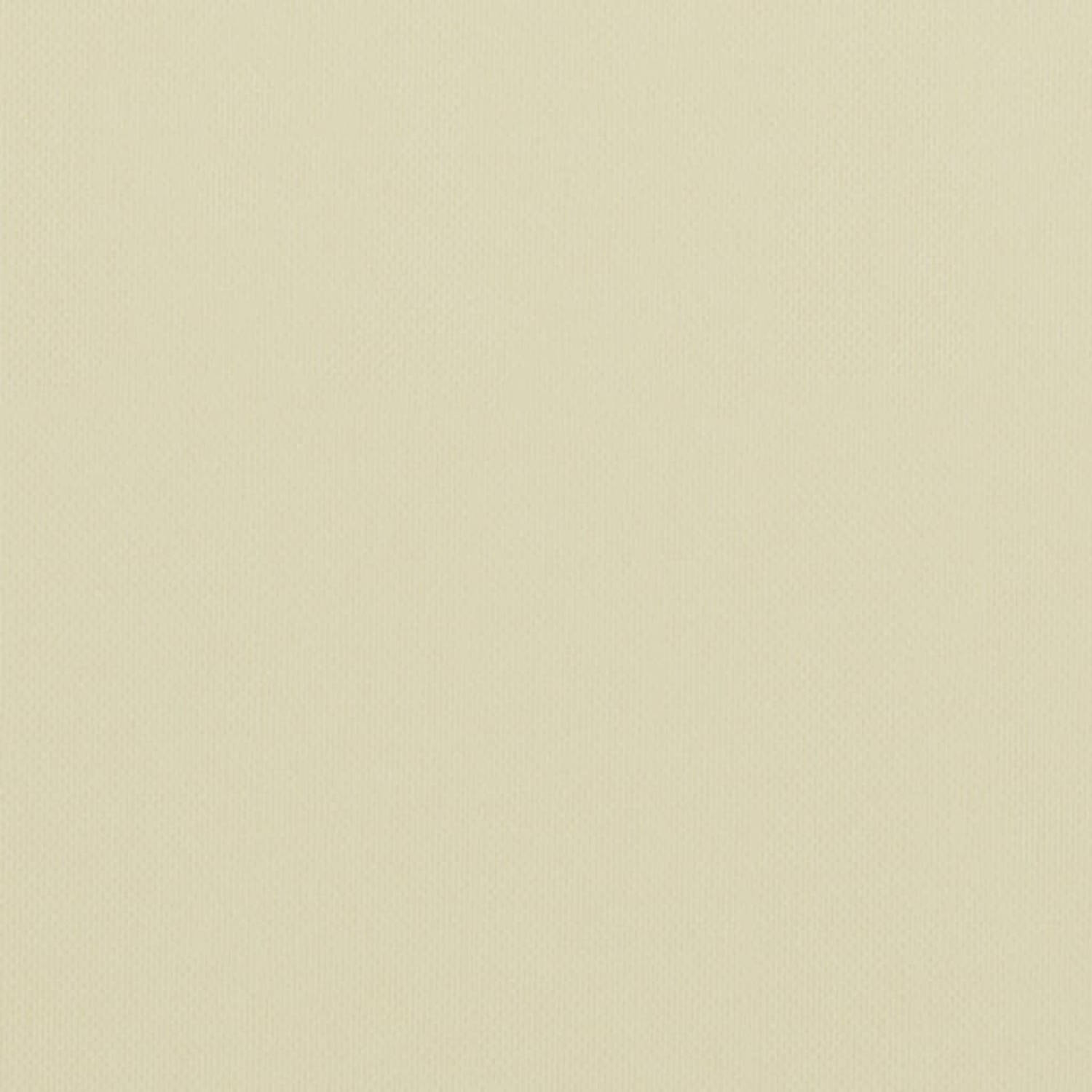The Living Store Balkonscherm - Waterbestendig - Oxford stof - PU-coating - 90 x 500 cm - Crème