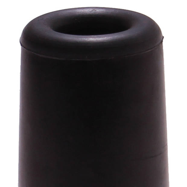Deltafix Deurbuffer - deurstopper - zwart - rubber - 75 x 40 mm - Deurstoppers