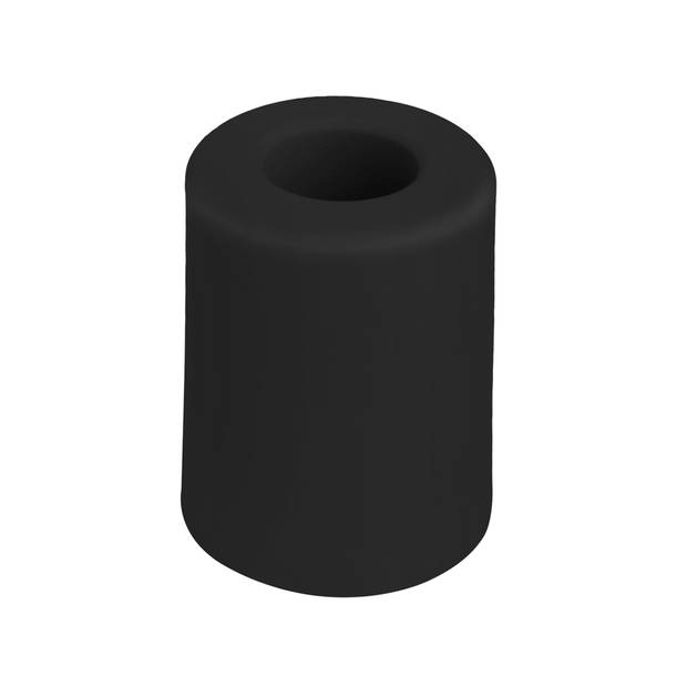 Deltafix Deurbuffer - 2x - deurstopper - zwart - rubber - 50 x 35 mm - Deurstoppers