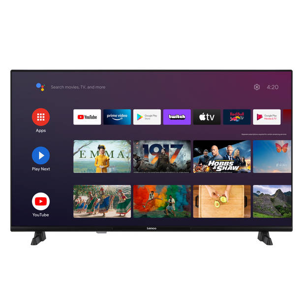 40" Android Smart TV, Full HD Lenco Zwart