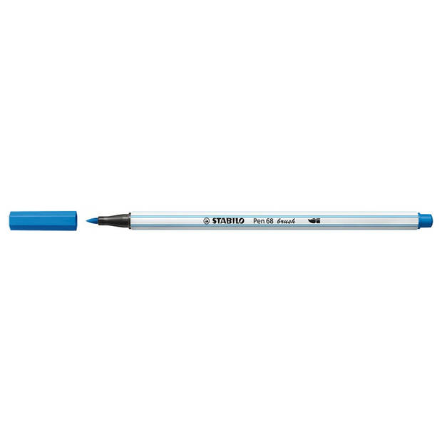 Stabilo Pen 68 Brush 41 Donkerblauw