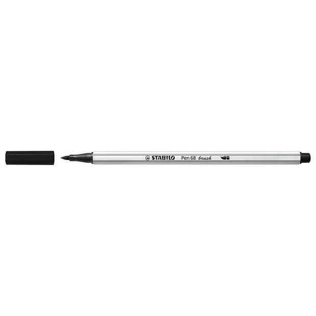 Stabilo Pen 68 Brush 46 Zwart
