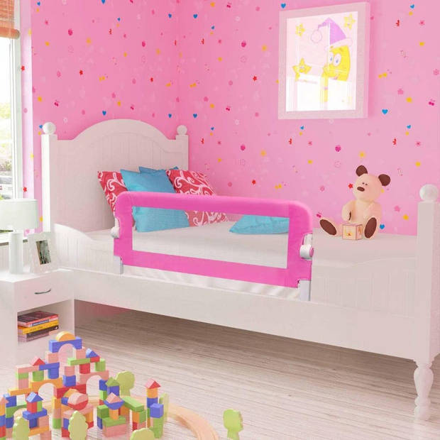 The Living Store Kinderbedhekjes 2 st 102x42 cm roze The Living Store