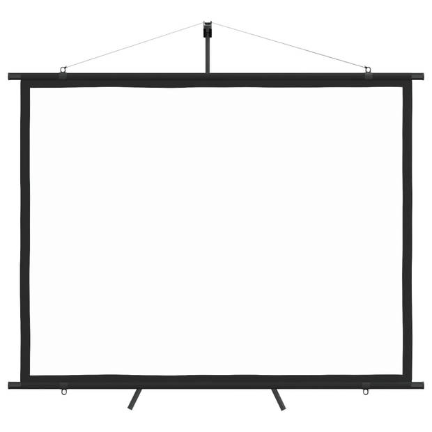 The Living Store Projectiescherm Statief - 176x138 cm - Matwit - 84"