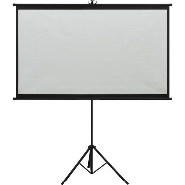 The Living Store Projectiescherm - Matwit - 126 x 101 cm - In hoogte verstelbaar