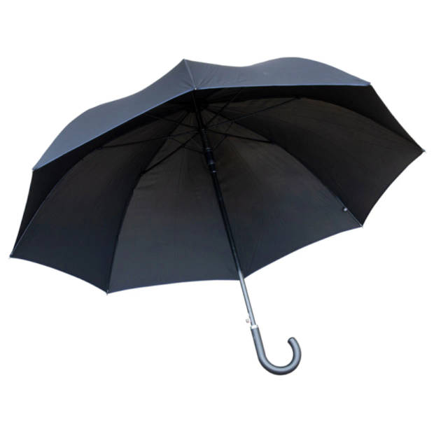 Classic Canes Paraplu - Zwart - Polyester - Doorsnee doek 125 cm - Met blauwe rand - Lengte 96 cm
