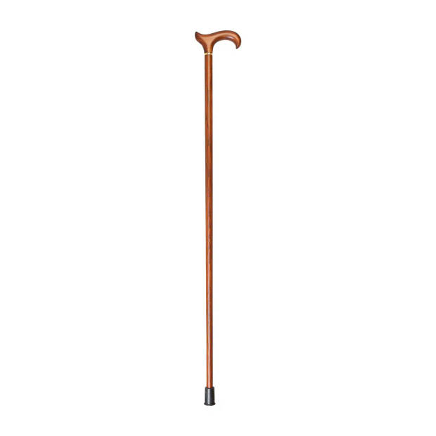 Classic Canes Houten wandelstok - Hercules - Bruin - Beukenhout - XL wandelstok - Derby Handvat - Lengte 109 cm