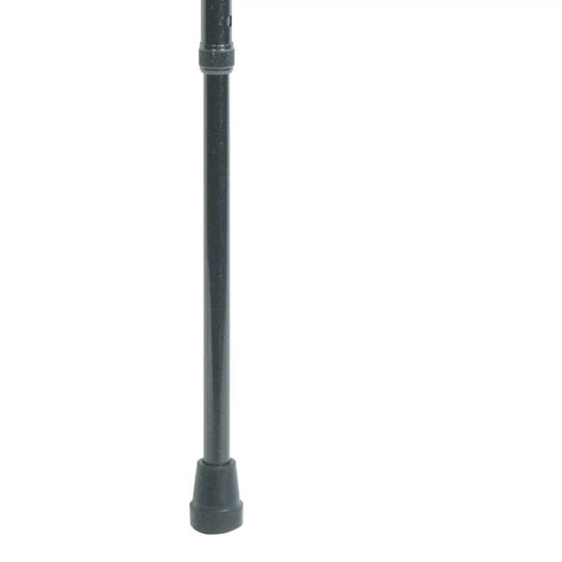 Classic Canes Verstelbare wandelstok - Zwart - Rechtshandig - Ergonomisch handvat - Roestvrijstaal - Lengte 82 - 105 cm