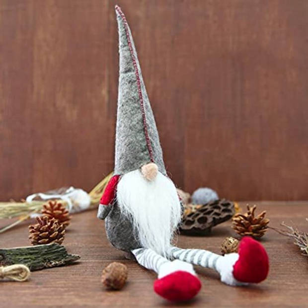 FLOOQ Gnoom Set 3 Stuks - Kerstbeelden & Figuren - Kerst Kabouter - Kerstdecoratie voor binnen - Kerstversiering - Gnome