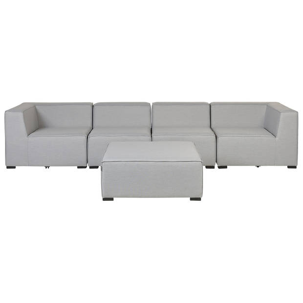 Beliani AREZZO - Loungeset-Grijs-Polyester