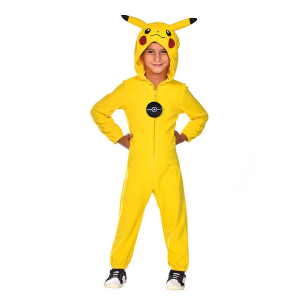 Pokémon Kinderkostuum Pokemon Pikachu Onesie, 4-6 jaar