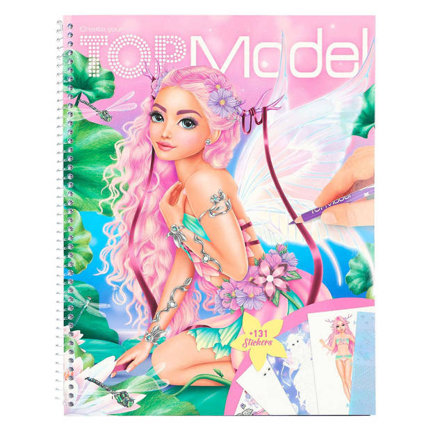 TOPModel Create Your Kleurboek met Stickers Fantasy