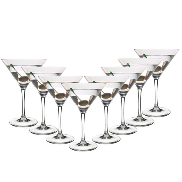 OTIX Martini Glazen Transparant 8 Stuks 300 ml Cocktail Set