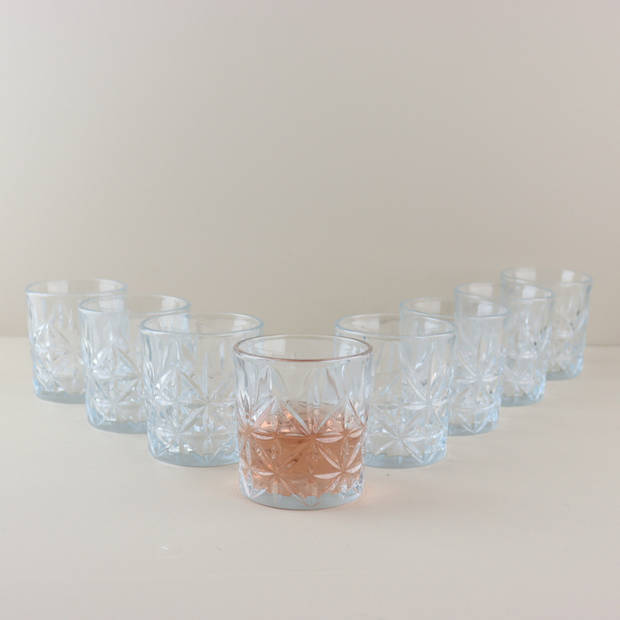 OTIX Whiskey Glazen - Set van 8 - Kristal - Stijlvol - 230 ml - Dik glas - Stevig - Sierlijk