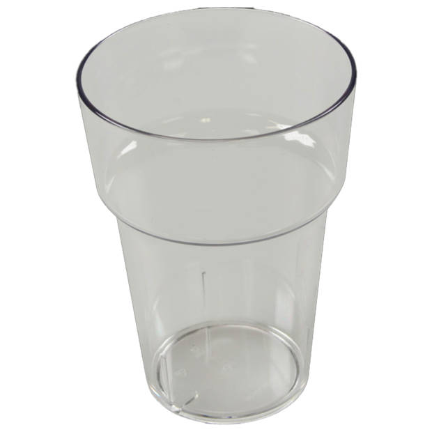 Depa bierglas - 12x - transparant -A onbreekbaar kunststof - 280 ml - Bierglazen