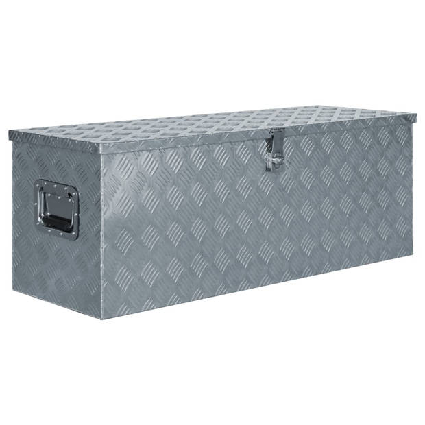 The Living Store Trailerkist - Aluminium - 110.5 x 38.5 cm - Roestbestendig - Vergrendelingssysteem