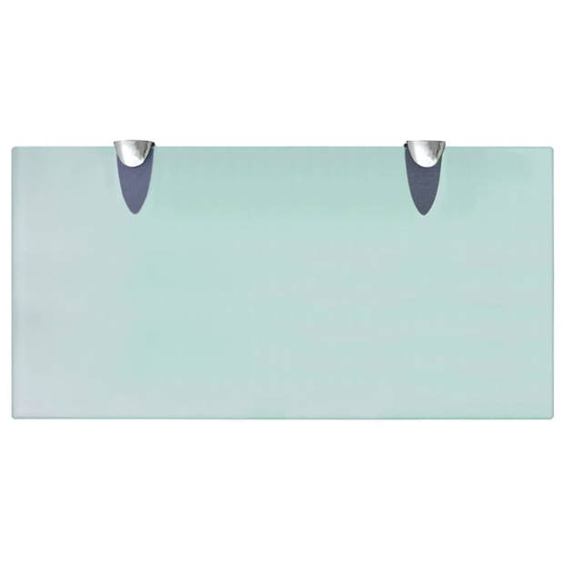 The Living Store Zwevende plank - glazen schap 40x20 cm - transparant