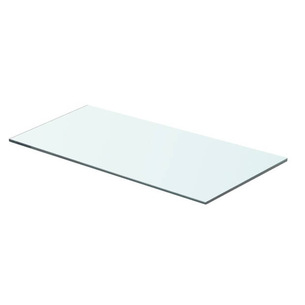 The Living Store Glazen Schap - 60 x 25 cm - Transparant - 8 mm Dikte