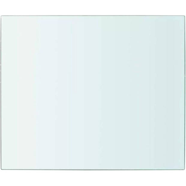 The Living Store Glazen Schap - 30 x 25 cm - 8 mm Glas - Transparant