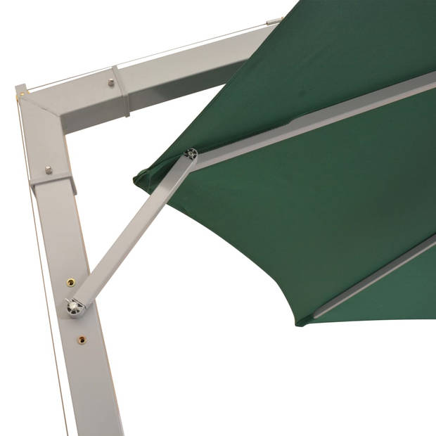 The Living Store Parasol 350 cm - aluminium paal - groen - waterdicht