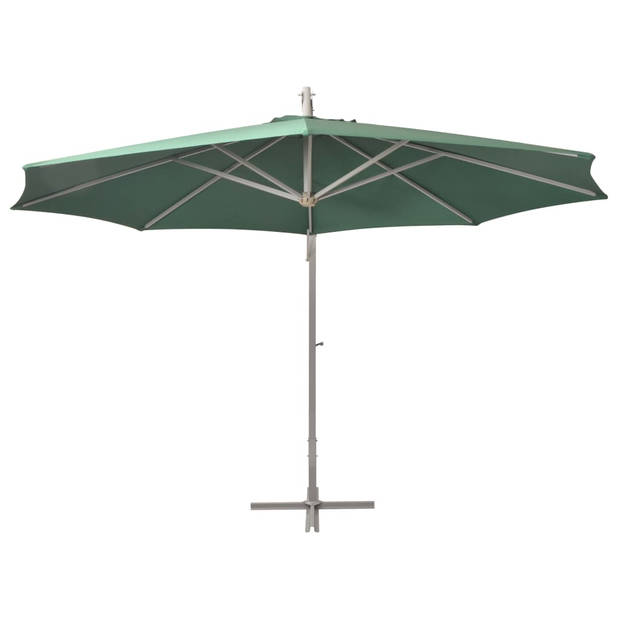 The Living Store Parasol 350 cm - aluminium paal - groen - waterdicht