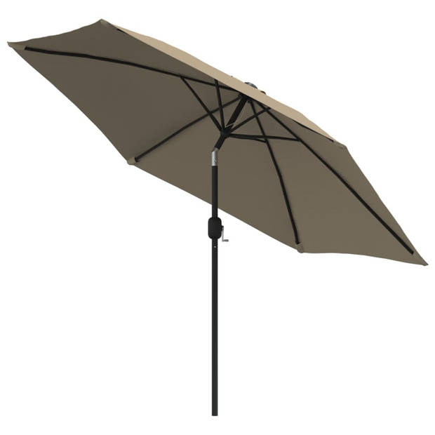 The Living Store Parasol - Taupe - 300 x 222 cm - UV-beschermend polyester