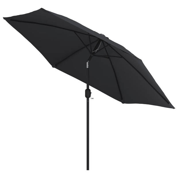 The Living Store Parasol - Zwart - 300 x 222 cm - 38 mm paaldiameter - Polyester