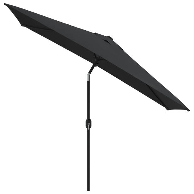 The Living Store Parasol Exclusive 300x200x252 cm - Zwart Polyester - 38 mm paal - UV-bescherming - Eenvoudig te