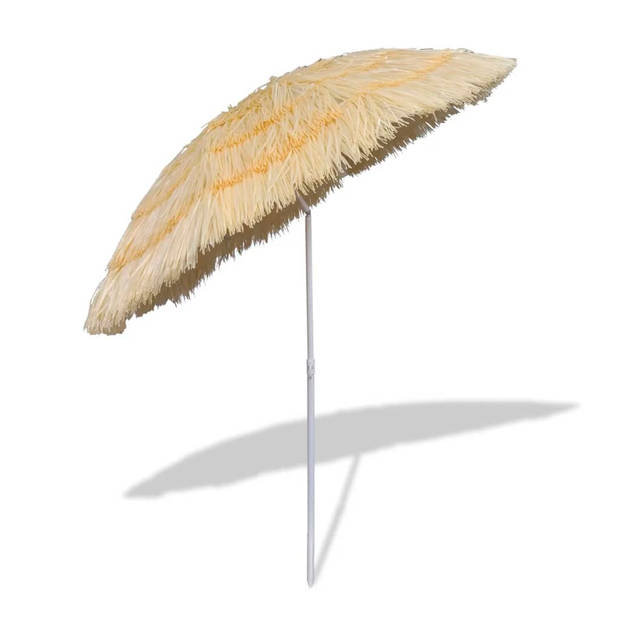 The Living Store Strandparasol - Weerbestendig - 180 cm diameter - Kantelbaar - Stalen frame - Duurzaam