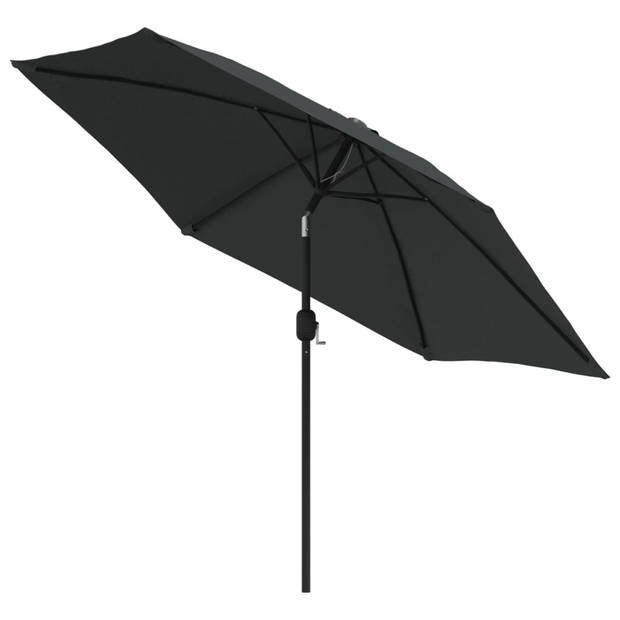 The Living Store Parasol - Antraciet - 300 x 222 cm (ø x H) - 38 mm paal