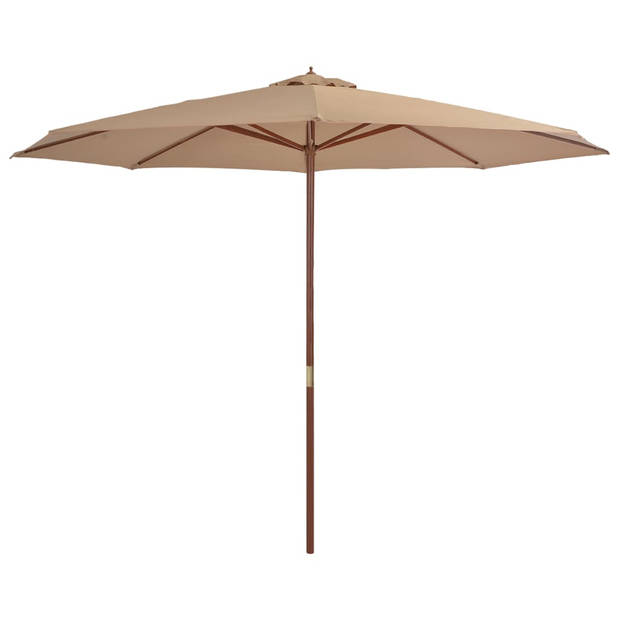 The Living Store Parasol - UV-beschermend Polyester - 350 x 256 cm - Dubbel katrolsysteem