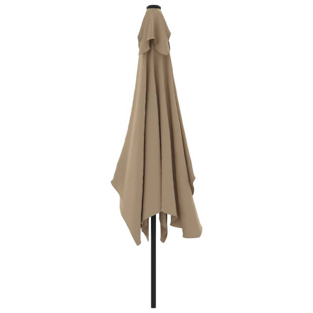 The Living Store Parasol Exclusive - 300x200x252 cm - Taupe - Polyester - 38 mm paaldiameter