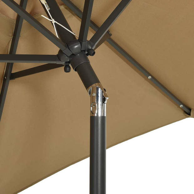 The Living Store Parasol - The Living Store - Tuinmeubelen - 200 x 211 cm - Kantelbaar - UV-bescherming - Draagbaar -